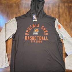 DRI FIT PHOENIX SUNS LONG-SLEEVE HOODED  SHIRT SIZE XL NWT