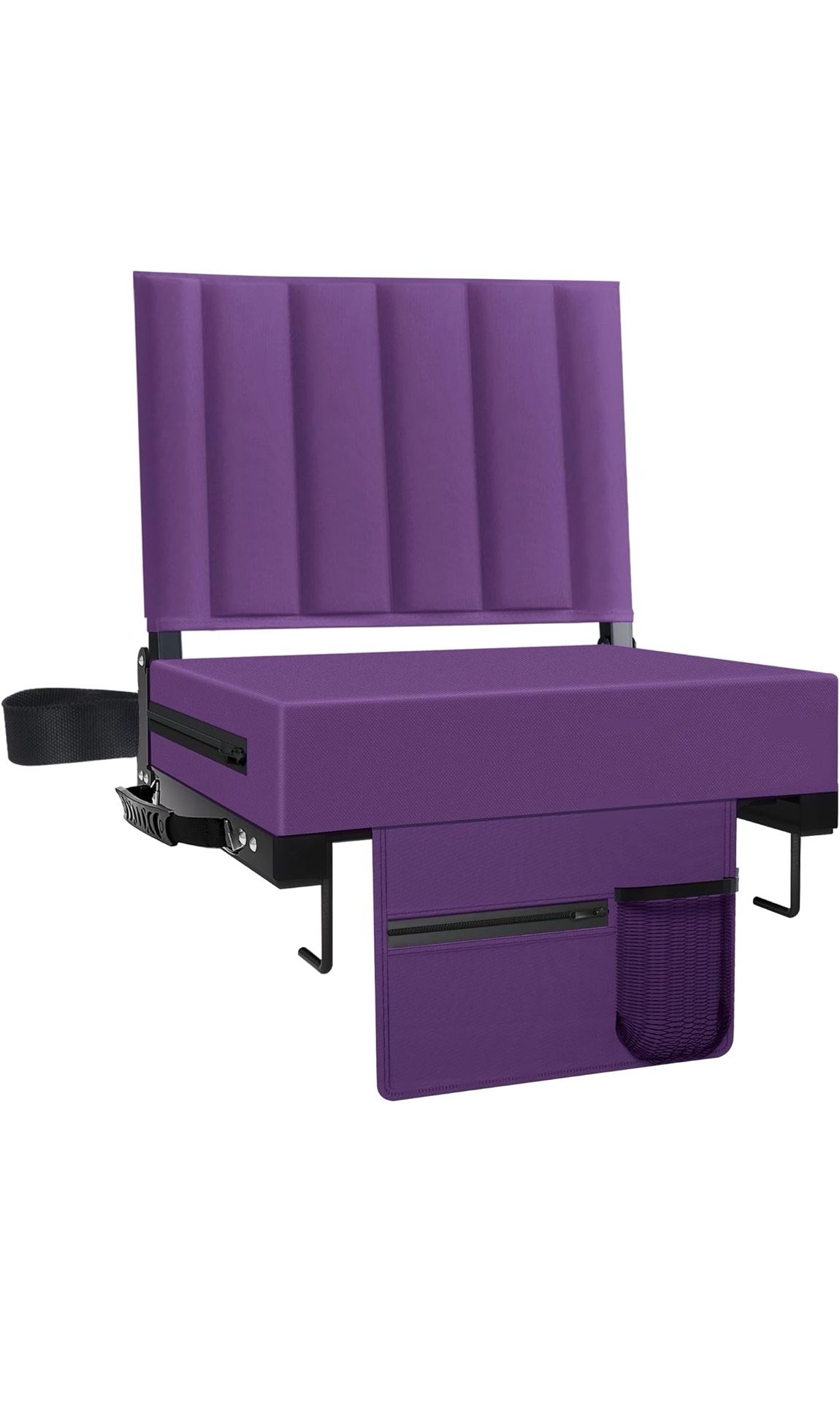 Stadium Seat for Bleachers with Back Support and Cushion