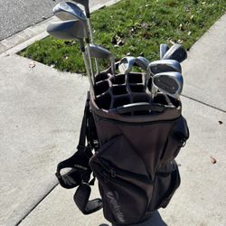 Left-Handed Golf Clubs With Tailor-Made Golf Bag With Cooler Compartment