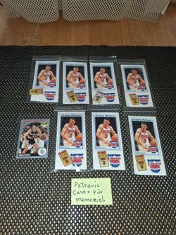 Petrovic basketball Memorial card and pin. These are in awesome condition! Selling as a bundle. All sales final.