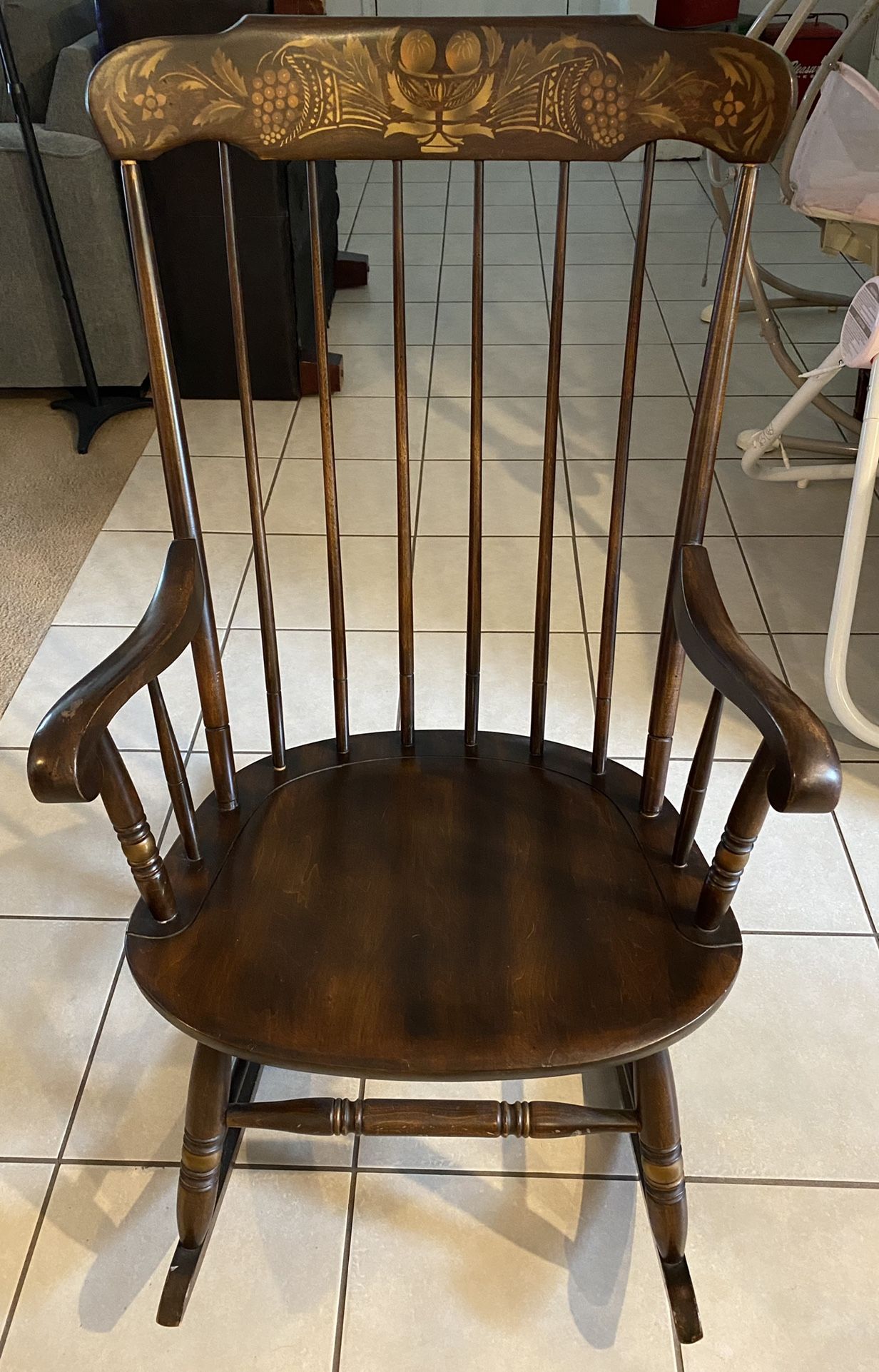 Hitchcock Rocking Chair, Brown