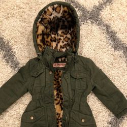 Toddler Girl's Olive Green Urban Republic Utility Jacket 