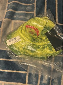 Neff x Tom And Jerry Mens Rival Tie Dye Green Bucket Hat New With Tags