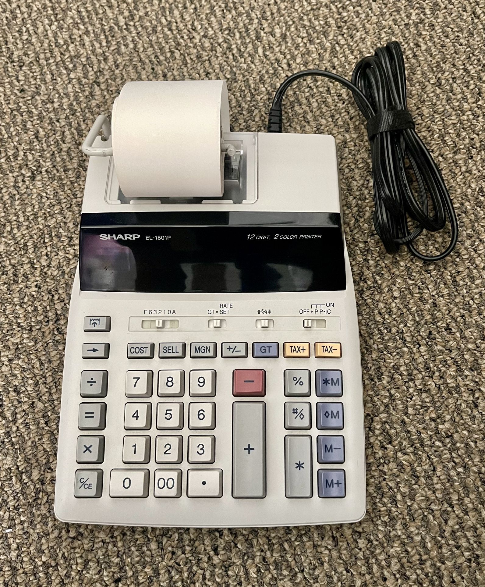 Sharp EL-1801P Printing Calculator
