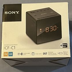 SONY AM/FM CLOCK RADIO 