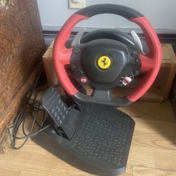Ferrari Steering Wheel And Pedals For Xbox1