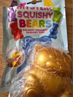 Crazy Fun Mystery Squishy Bear GOLD
