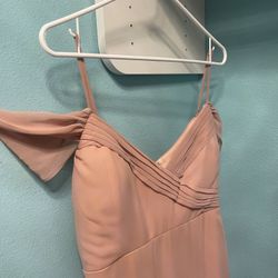 Pink Wedding Bridesmaid Dress - Size Medium