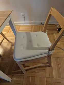 4 chairs and a table
