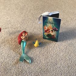 Hallmark Little Mermaid Christmas Ornaments (1997) & VHS Case