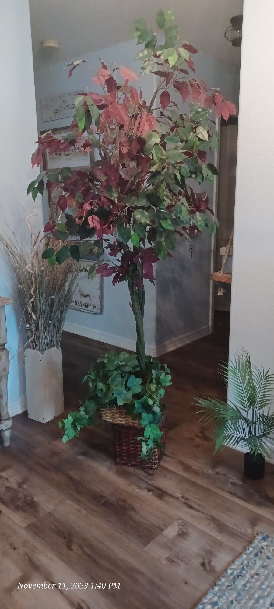 6ft Fake Tree/fake Smaller Plant