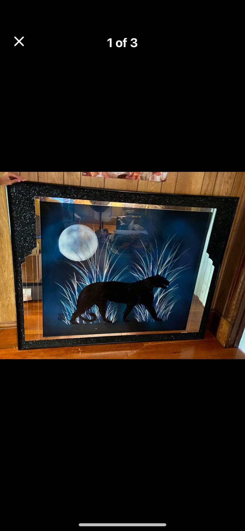 1980’s Laurel Black Pather Painting