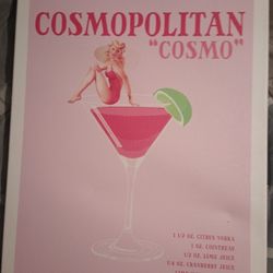 Cosmopolitan "Cosmo"Canvas Painting