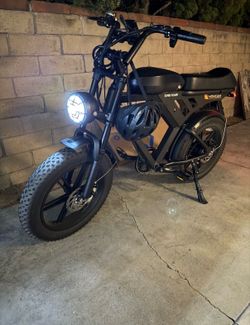 Movcan V30 Electric Bike for Adult, 1000W 20" Fat Tire 48V 15.6AH Removable Battery, 28MPH 7-Speed Disc Brake Off-Road Mountain Ebike