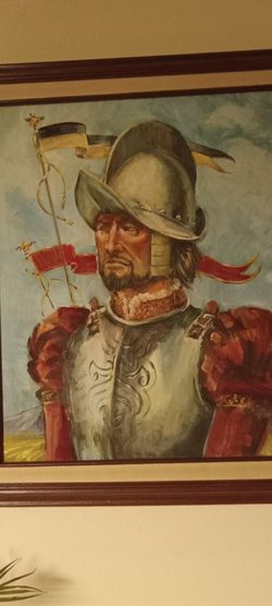 16x20 original painting Conquistador