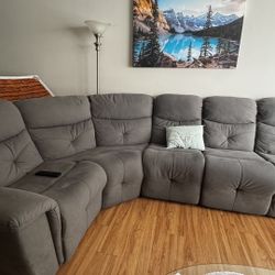 Faux Leather Recliner Sofa 