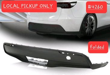 ➿️ Fit For 2020-2023 Tesla Model Y Rear Bumper Lower Fascia, Lightly Folded #4260