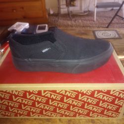 All Black Vans Size 6