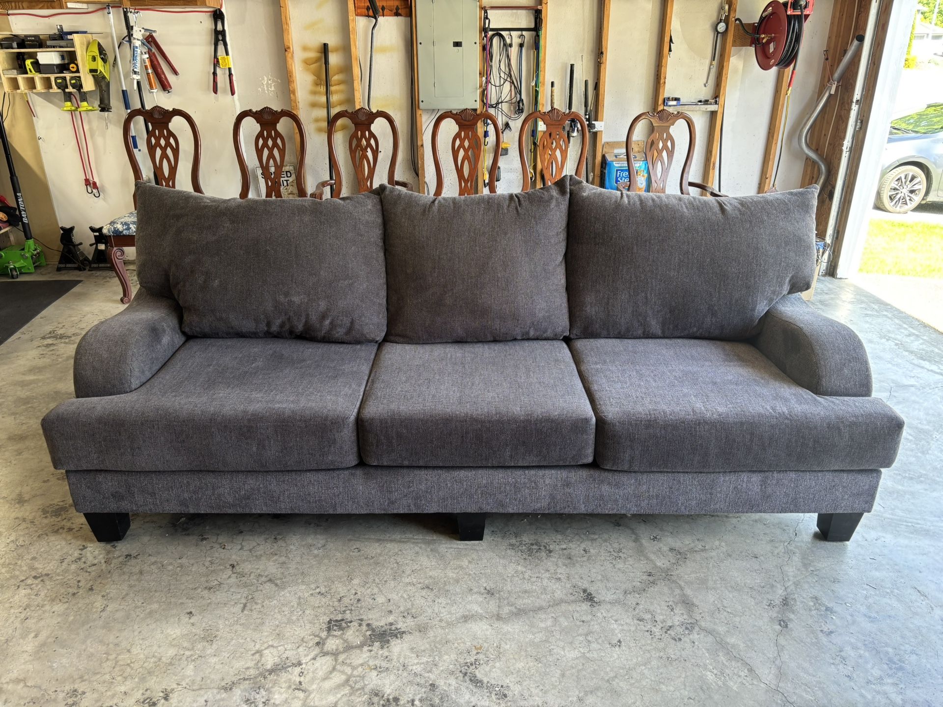 Gray Couch/Sofa And Loveseat