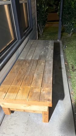 Wooden bench