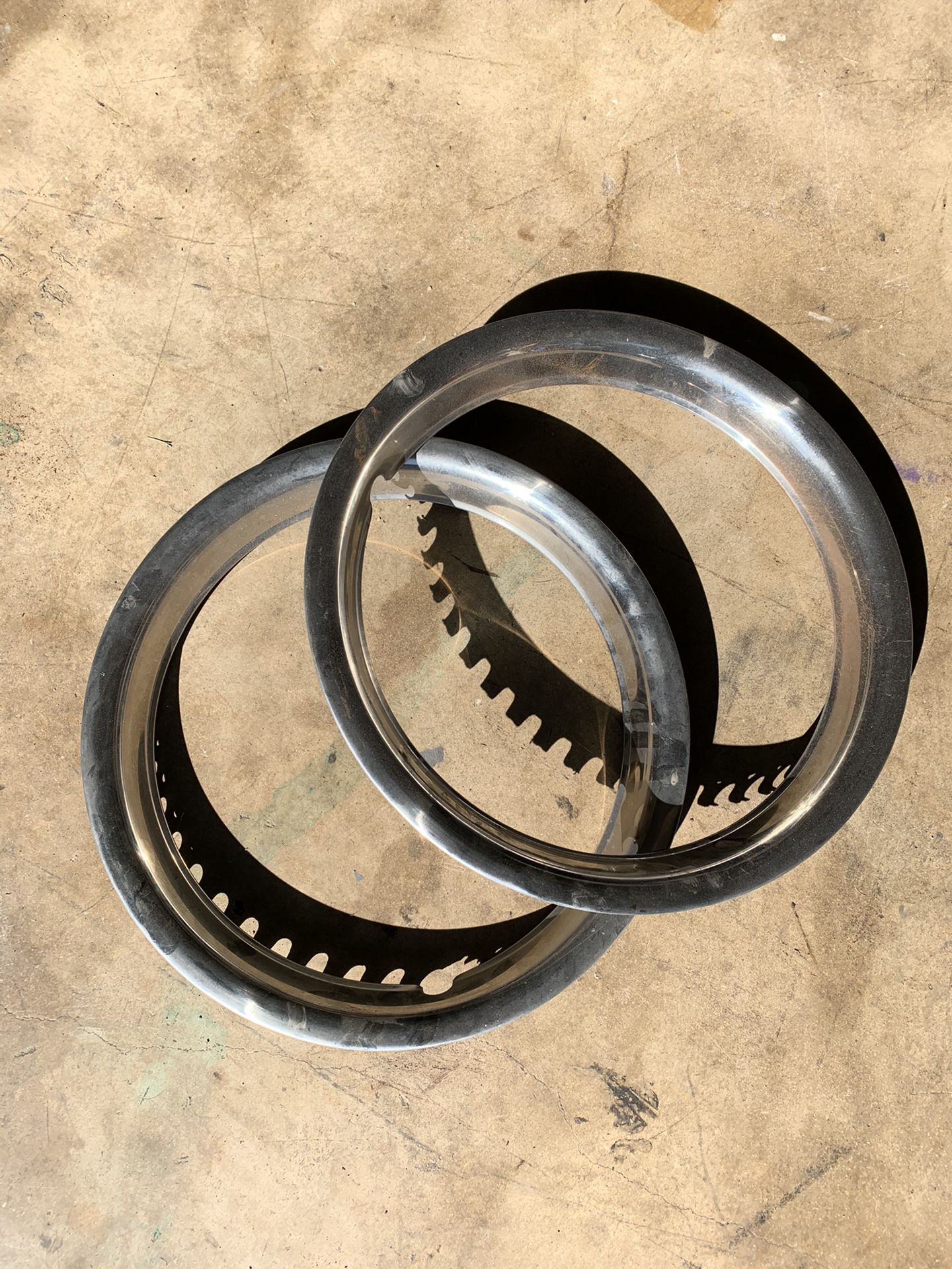 Two 15” Trim rings for rims in good shape