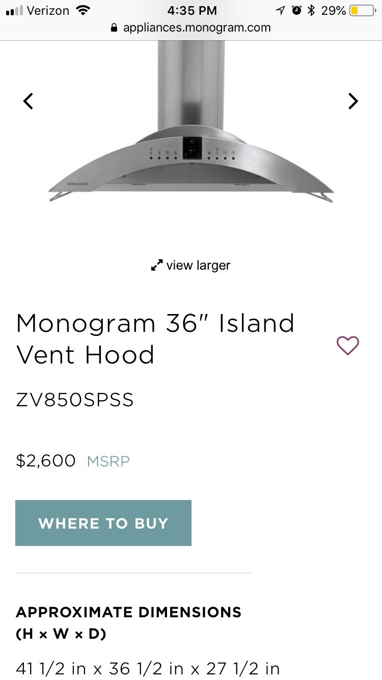 GE Monogram range hood for Sale in Phoenix, AZ OfferUp