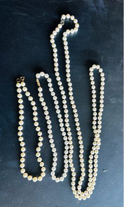 Pearl Necklace Set – 3 Pieces