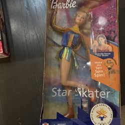 STAR SKATER BARBIE DOLL MATTEL # 53375 OLYMPIC WINTER GAMES 2002