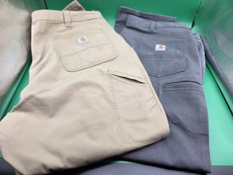 Good Deal! Two Pairs of Carhartt Rugged Flex Relaxed Fit Work Pants - Size 44x32