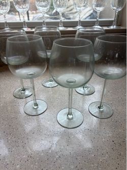 Sage Green Wine Goblets