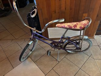 Vintage Purple Banana Seat Kids Bicycle