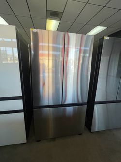 Samsung bespoke 3 door refrigerator in counter depth