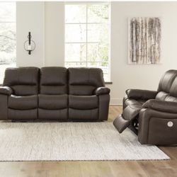 Leather Electronic Sofa and Couch Set