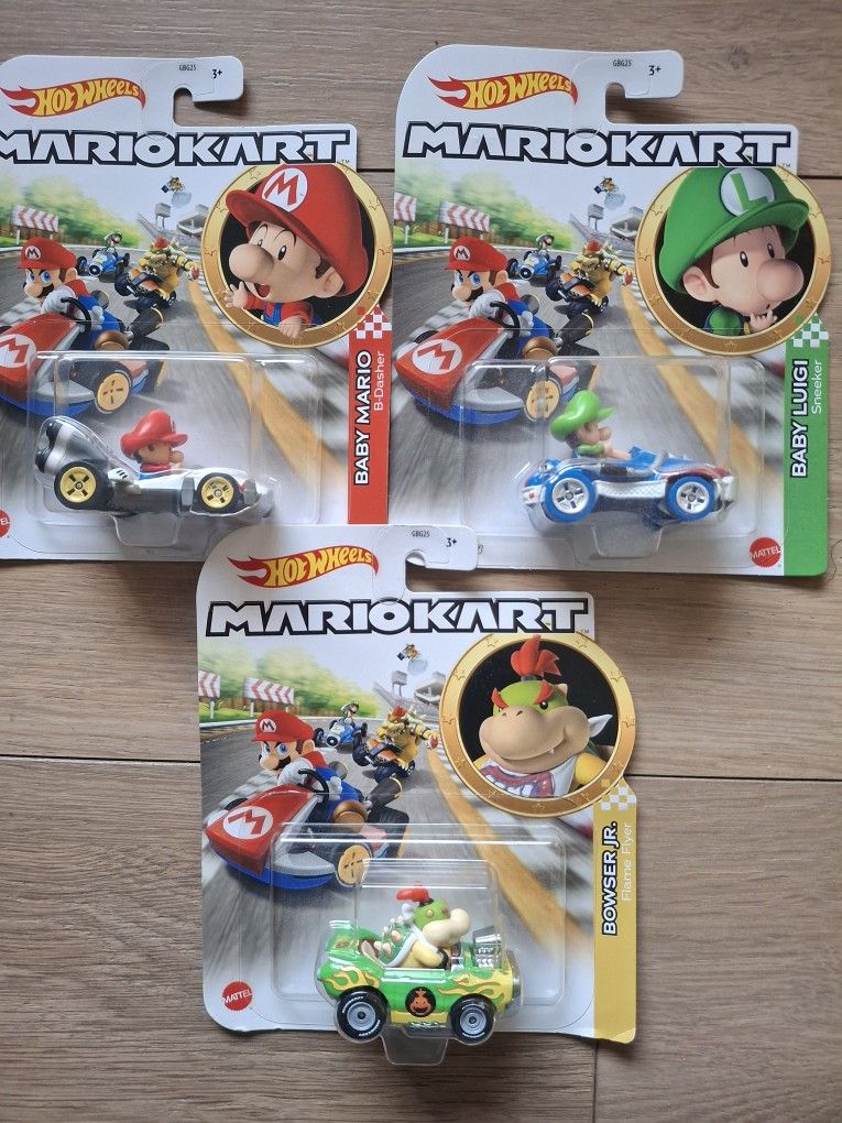 Hotwheels Baby Mario Baby Luigi Bowser Jr $30 For all