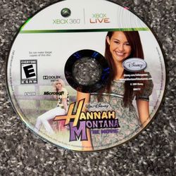 Microsoft Xbox 360 Hannah Montana Miley Cyrus Video Game Rated E For Everyone US