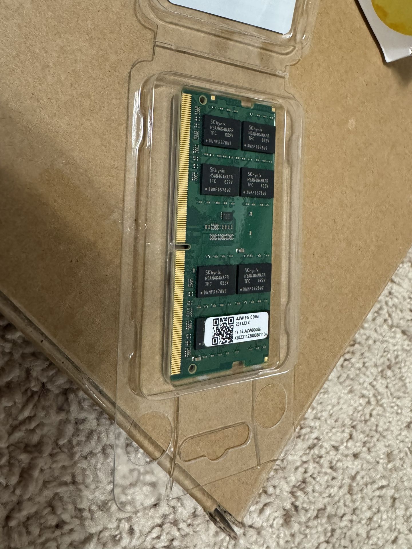 Laptop Memory 8 GB DDR4 SDRAM