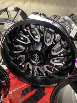 New 8 lug rims and terrain tires. $0 TAKE HOME LAYAWAY. Ulohos 2940 N Keystone Mon-Sat 10-6pm