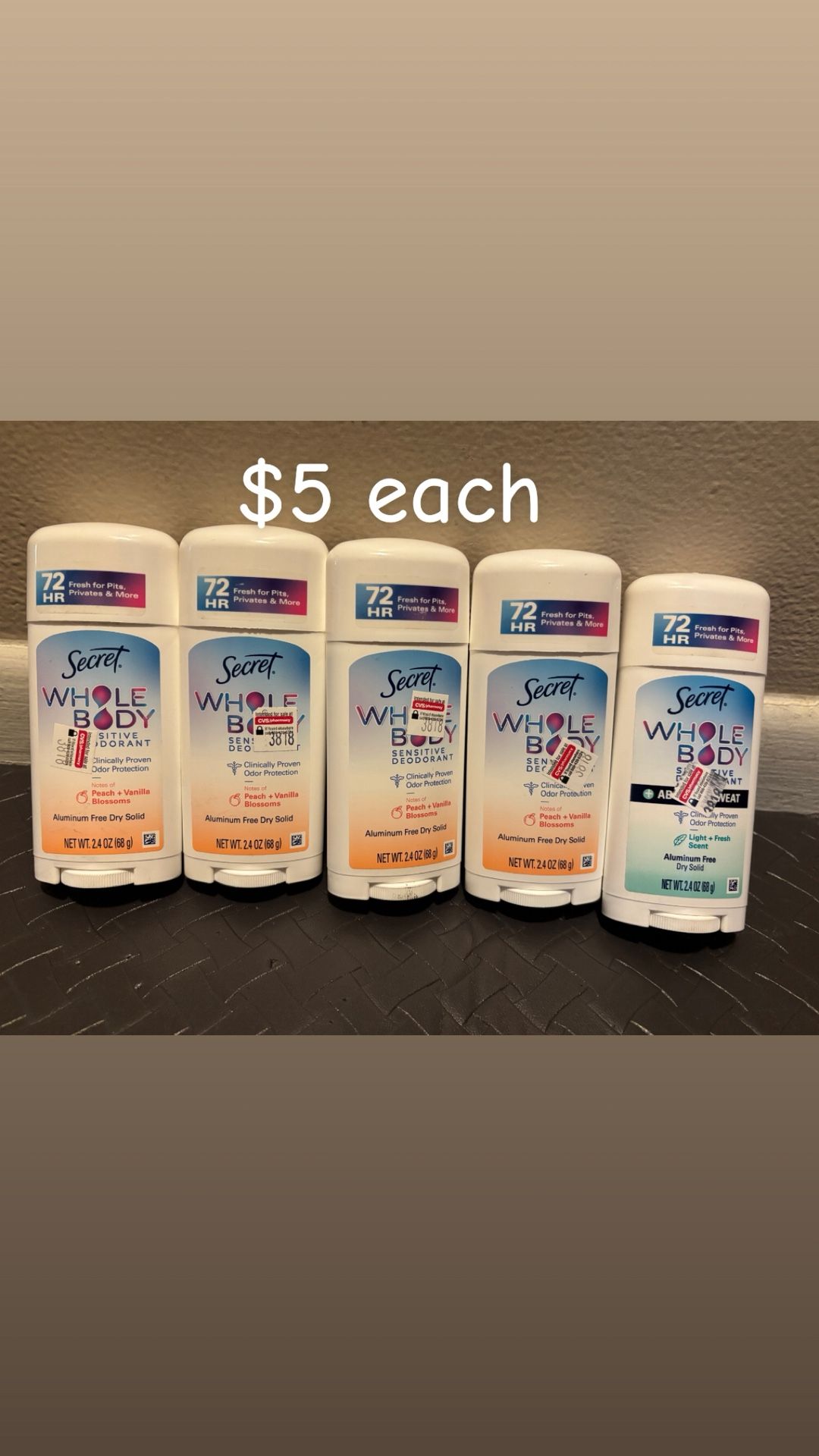 Secret Whole Body Deodorant