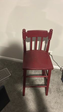 Wooden bar stool