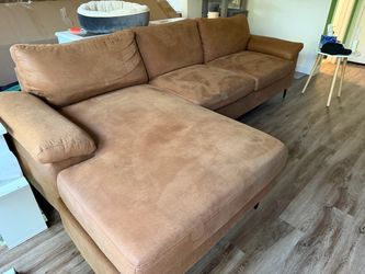 Vegan Leather Sectional Sofa