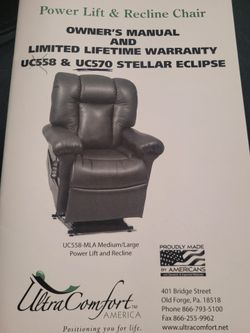 UltraComfort UC570 Stellar Eclipse Power Lift Chair