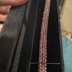 Tanzanian Wine Garnet Three-Row Bracelet - 7.25 - new!