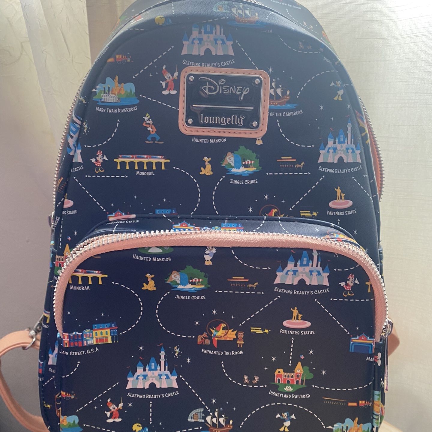 NWOT Disneyland 65th Anniversary Loungefly Backpack SHOP: New Disneyland 65th Anniversary Merchandise Arrives on  main image 2