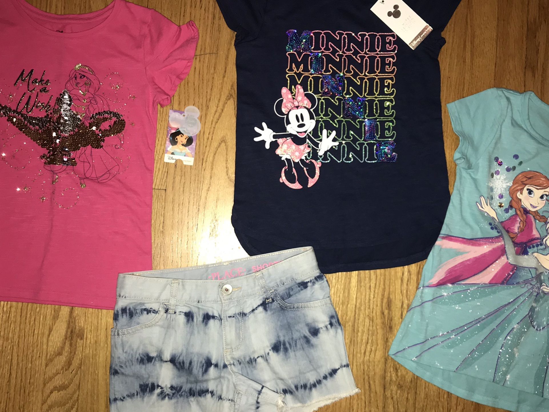 Girls Disney Blouses, Carter Pajamas, Denim Shorts 