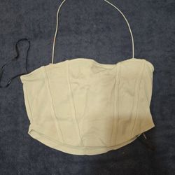 mint green corset tuberop