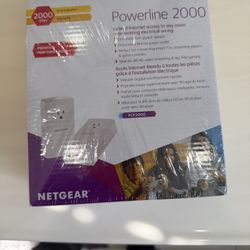 NETGEAR Powerline 2000 (PLP2000) – Gigabit, 2 Ports, Extra Outlet (New)