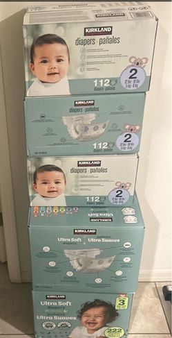Kirkland brand diapers size 2, 3
