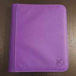 4 Pocket Zip Binder / Purple