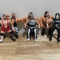 WWF Hasbro wrestling figures and WCW OSFT wrestling figures