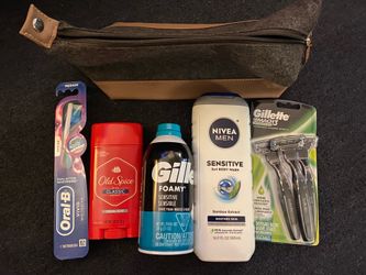 Men’s toiletry set $15